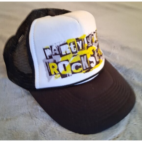 Party Like A Rockstar black unisex mens hat baseball cap OS adjustable snapback - Picture 2 of 4
